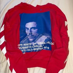 off white crew neck